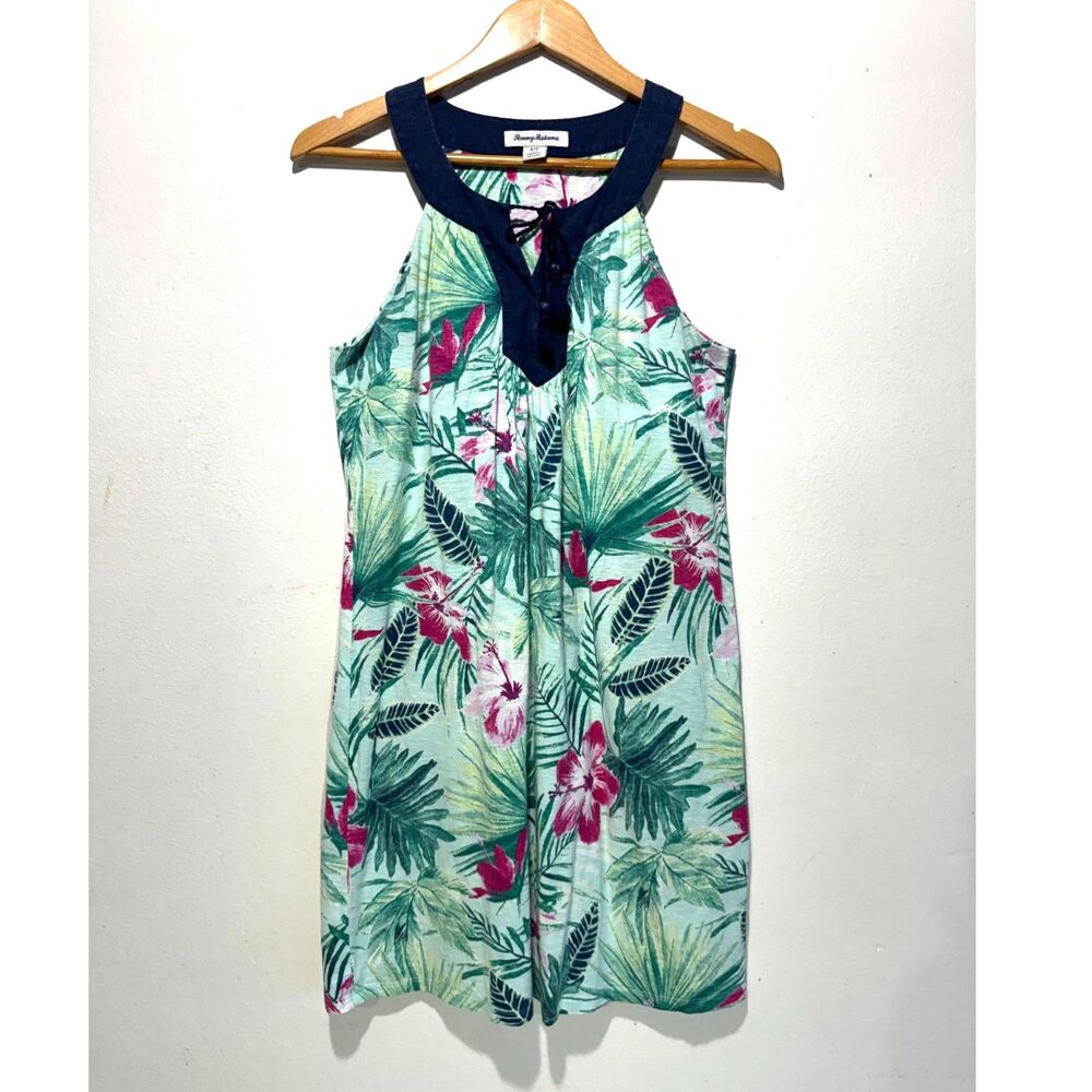 Tommy Bahama dress tropical floral classic beach vacation summer resort women S